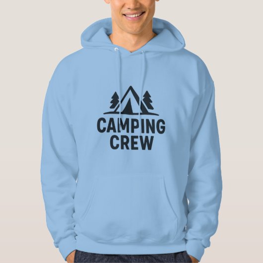 Veste À Capuche Équipe de camping - Extérieur amusant Devis d'aven (Devant)