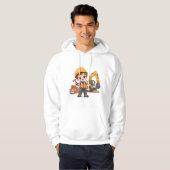Veste À Capuche Équipe de construction junior (Devant entier)