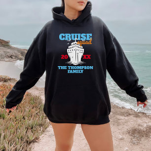 Veste À Capuche Équipe de croisière personnalisée 2024 Groupe amus