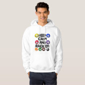 Veste À Capuche Équipe de joueur chanceux de jeu de billard Keep C (Devant entier)