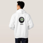 Veste À Capuche Équipe de joueur chanceux de jeu de billard Keep C (Dos entier)