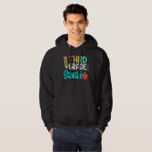 Veste À Capuche Équipe de la 3e année Équipe de l'école de retour (Devant entier)