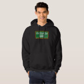 Veste À Capuche Équipe de maternelle tableau vert craie (Devant entier)