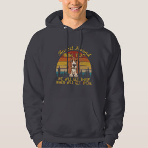 Veste À Capuche équipe de randonnée de basset hound randonnée c