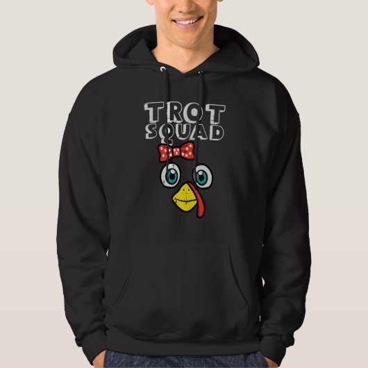 Veste À Capuche Équipe de Trot de Ruban de Visage de Dinde Wo (Devant)