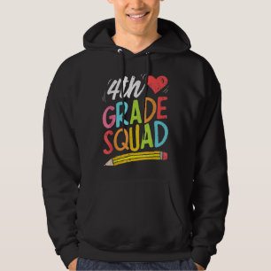 Veste À Capuche Équipe d'élèves de 4e année Quatrième enseignant R