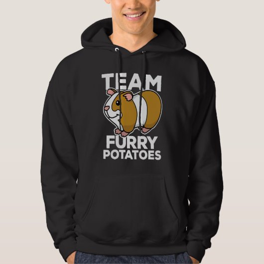Veste À Capuche Équipe Furry Potatoes Cochon d'Inde Équipe (Devant)