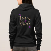Veste À Capuche équipe mariée Bachelorette Party T-shirt (Dos)