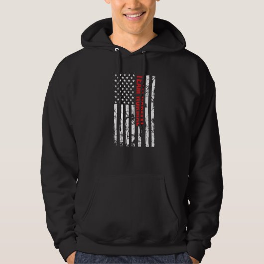 Veste À Capuche Équipe Normale Équipe Normale Drapeau Us Équipe (Devant)