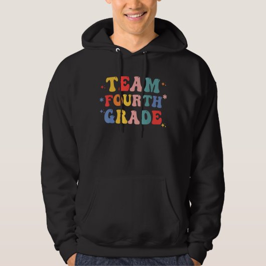 Veste À Capuche Équipe Rétro Enseignant de 4e année pour garçons f (Devant)