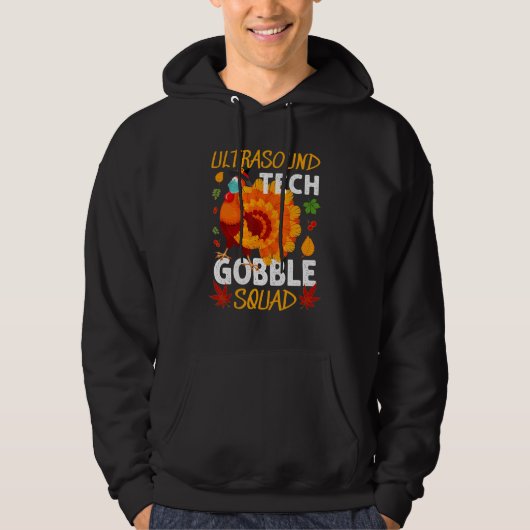 Veste À Capuche Équipe technique ultrasonaire Gobble Turquie Thank (Devant)