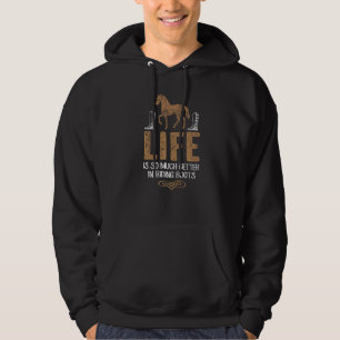 Veste À Capuche Équitation La Vie Est Tant Mieux À Rider Bo