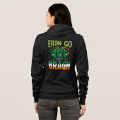 Veste À Capuche -Erin Go Bragh Trèfle St. Patrick Design-60879 (Dos entier)