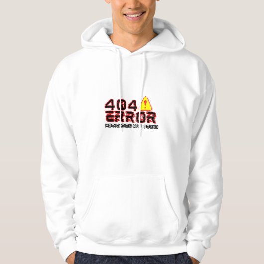 Veste À Capuche Erreur 404 - Motivation introuvable (Devant)