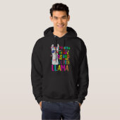 Veste À Capuche Escadron de 4e année Pas de Prob Enseignant Llama  (Devant entier)