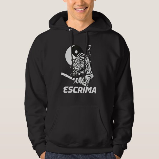 Veste À Capuche Escrima Yin Yang Tiger (Devant)