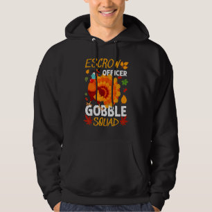 Veste À Capuche Escrow Officier Gobble Squad Turquie Thanksgiving