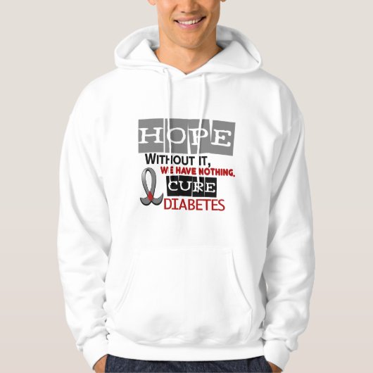 Veste À Capuche ESPOIR 2 de diabète (Devant)