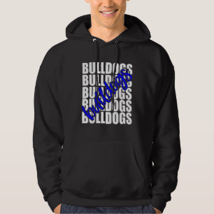 Veste À Capuche Esprit d'équipe de fan de sport scolaire Bulldogs
