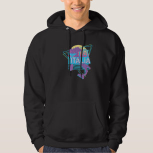 Veste À Capuche Esthétique Italie Vaporwave Style Italien Carte