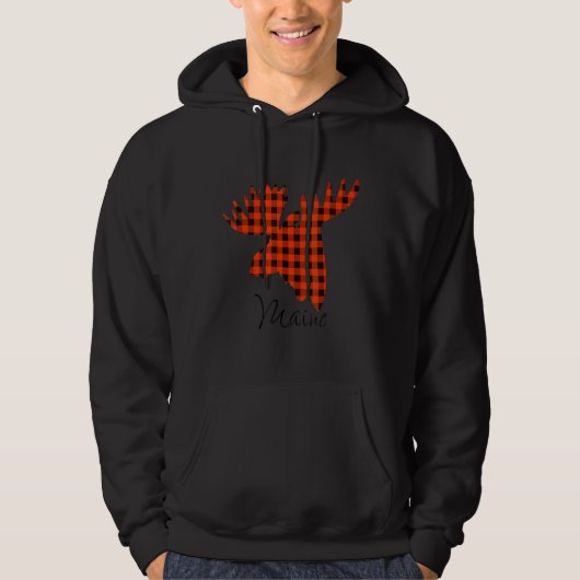 Veste À Capuche État du Maine Moose (Devant)