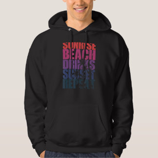 Veste À Capuche Été Sunrise Beach Boissons Sunset Repeat Beach 7