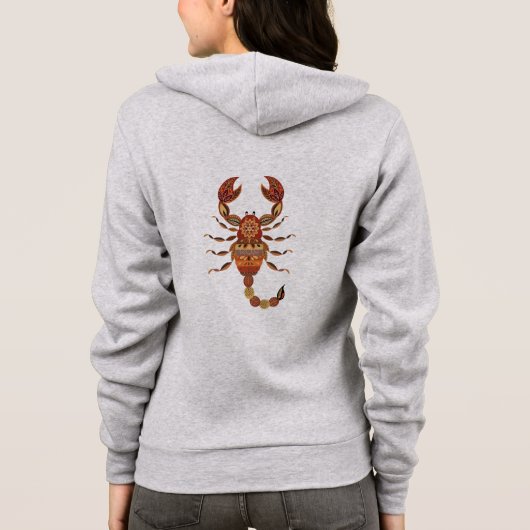 Veste À Capuche Ethnic Floral Scorpion (Dos)