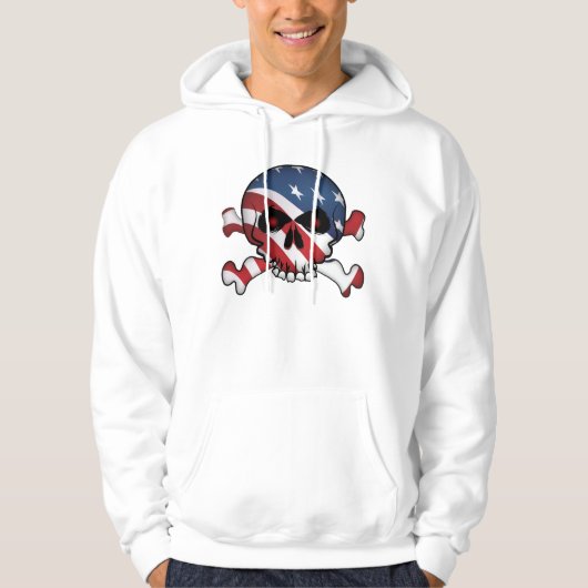 Veste À Capuche Étoiles et traits crâne (Devant)