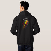 Veste À Capuche étoiles noires (Dos entier)