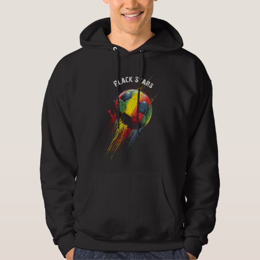 Veste À Capuche étoiles noires (Devant)