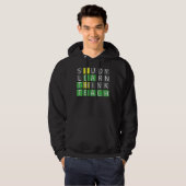 Veste À Capuche Etudier Apprendre Penser enseigner (Devant entier)