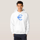 Veste À Capuche Euro, devise, signe, symbole (Devant entier)