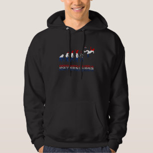 Veste À Capuche Évolution des Pays-Bas Football néerlandais Racine