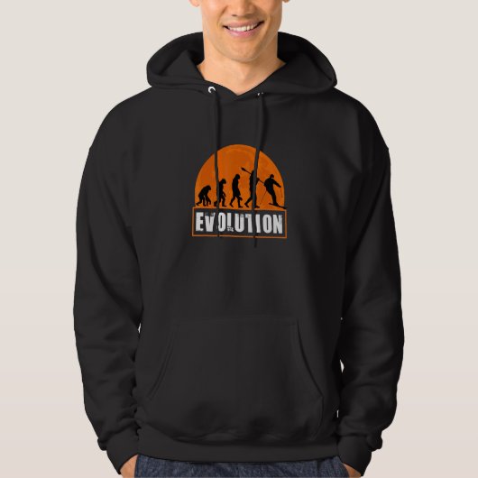Veste À Capuche Évolution Du Ski Évolution Humaine Pour Skiier (Devant)