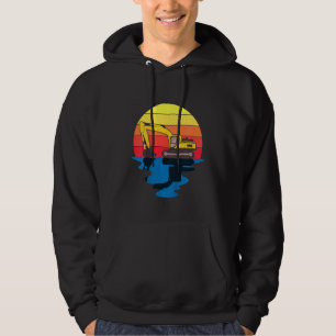 Veste À Capuche Excavateur de véhicule de construction enfants