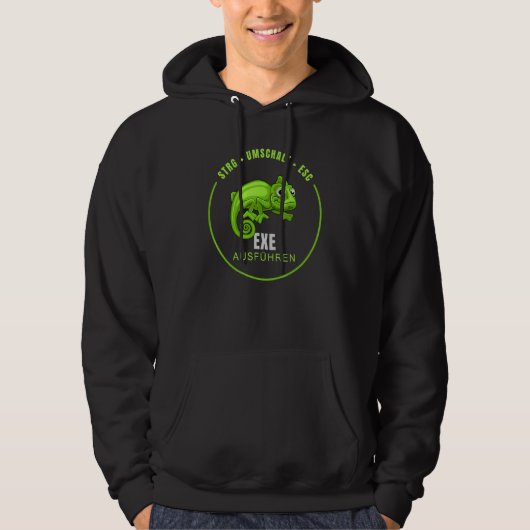 Veste À Capuche Exe Exe Exécuter Computer Scientist System Adminis (Devant)