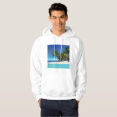 Veste À Capuche Exotic beach throw pillow (Devant entier)