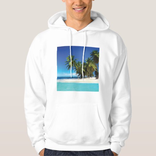 Veste À Capuche Exotic beach throw pillow (Devant)