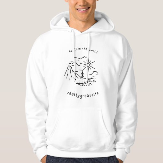 Veste À Capuche explorer le monde (Devant)
