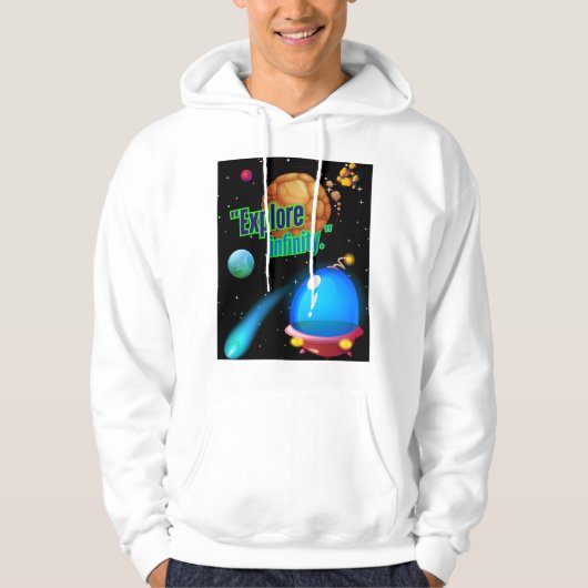 Veste À Capuche Explorer l'infini (Devant)