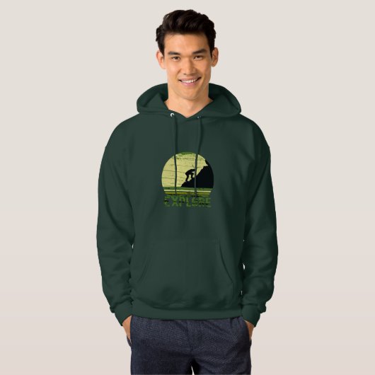 Veste À Capuche Explorez la randonnée sauvage (Devant entier)