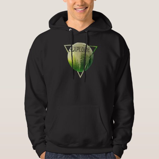 Veste À Capuche Explorez le Randonnée Camping (Devant)
