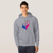 Veste À Capuche Explosion de la fierté bisexuelle (Devant entier)