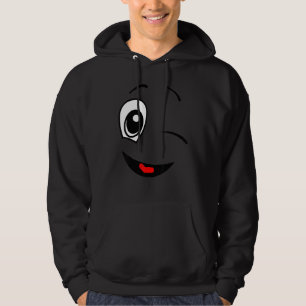 Veste À Capuche Expression faciale positive de l'épilation du visa