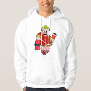 Veste À Capuche Extincteur de pompier de porc