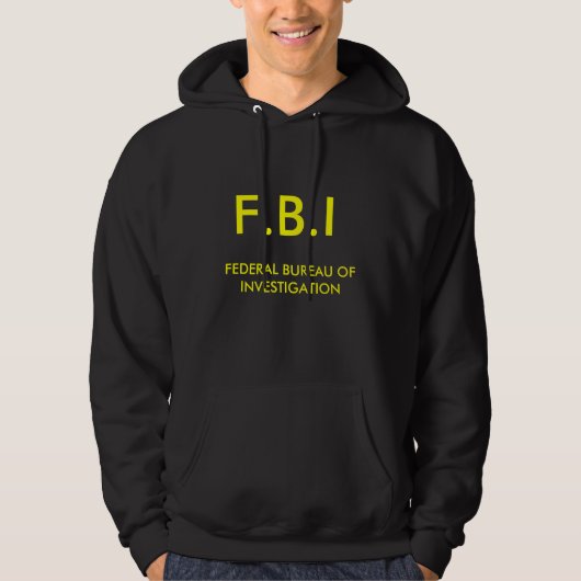 VESTE À CAPUCHE F.B.I (Devant)