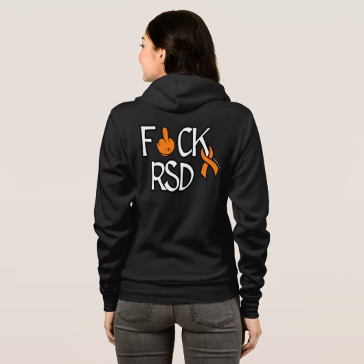 VESTE À CAPUCHE F#CK CRDS (Dos entier)
