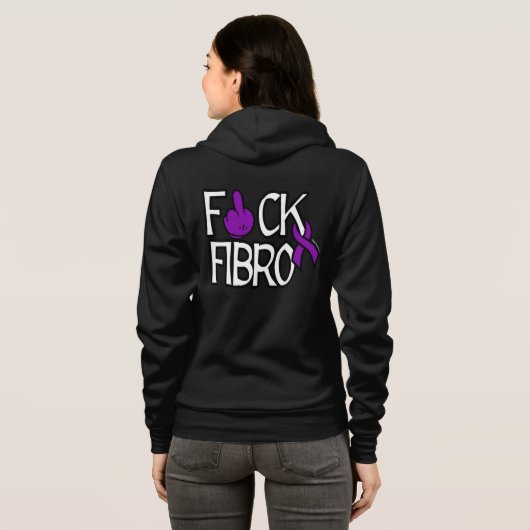 VESTE À CAPUCHE F#CK FIBRO (Dos entier)