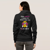 Veste À Capuche F#CK OFF...Cancer du sein (Dos entier)