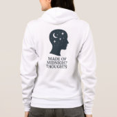 Veste À Capuche Fabriqué à partir de pensées de minuit – Tête de c (Dos)
